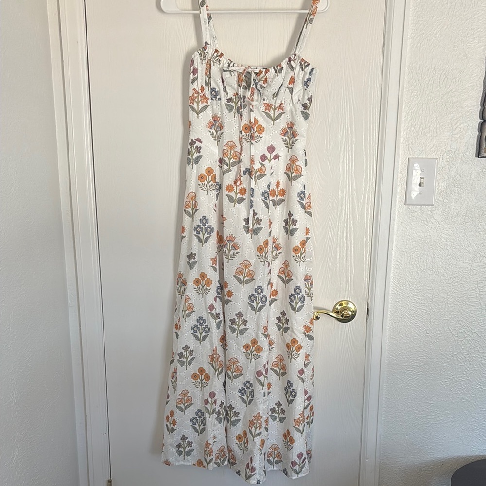 Floral White Maxi Dress